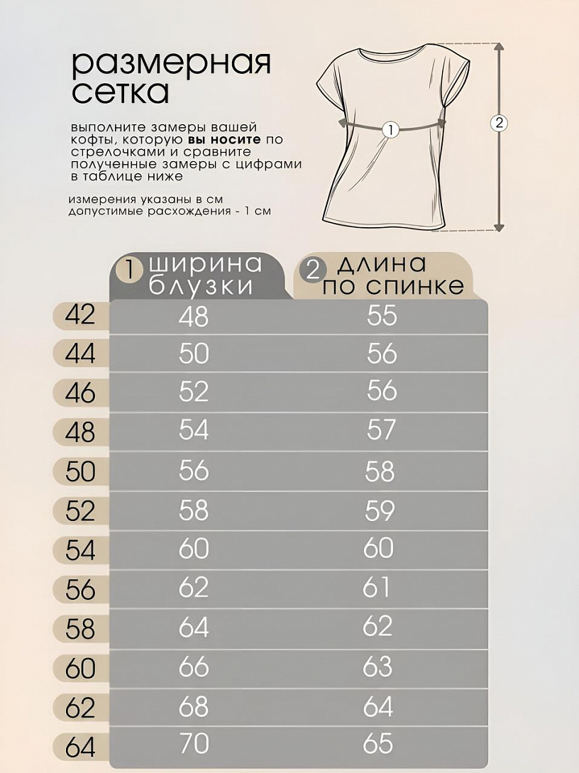 Блуза "Base" О17/горох кофейный