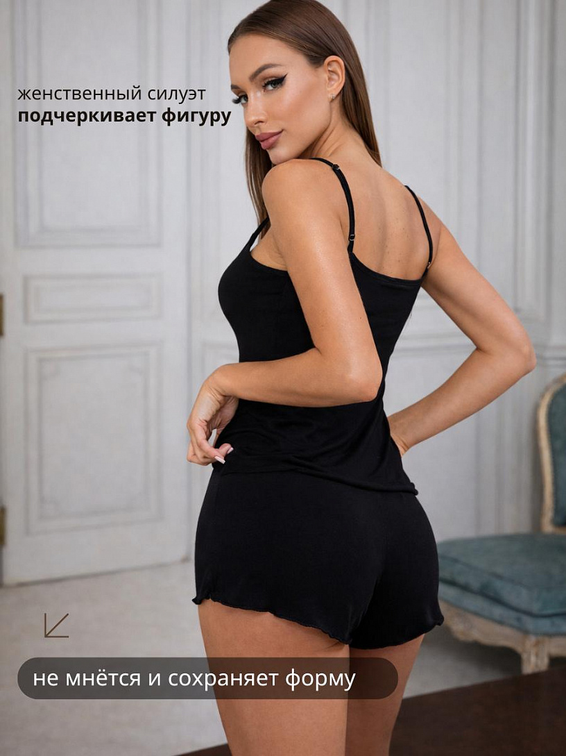 Пижама "Нежность"_7006/черный