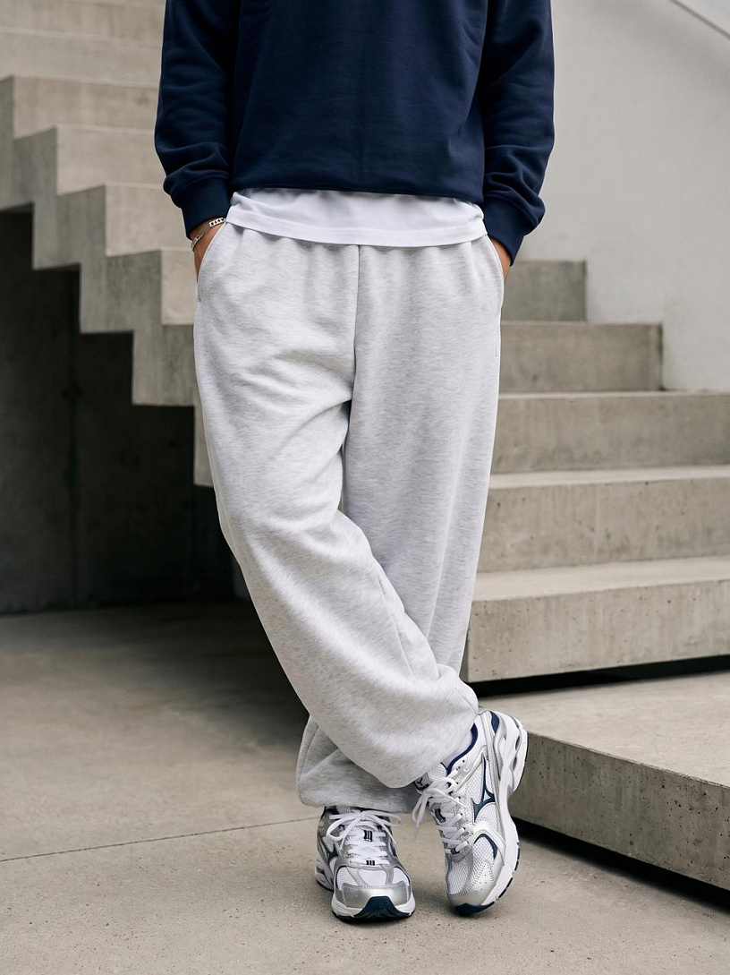 Брюки муж. "Вайб"_М274/серый меланж